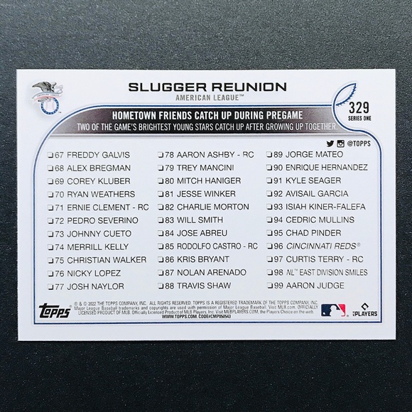 Vladimir Guerrero Jr. / Wander Franco RC - 2022 Topps #329 - Picture 2 of 2